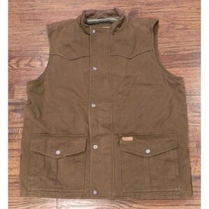 Outback Trading Company Top Hand Brown Vest Men's Size Large